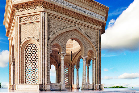 طراحی مقبره شهدای گمنام با معماری ایرانی