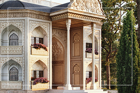 طراحی ویلا (عمارت کلاه فرنگی) با معماری صفویه